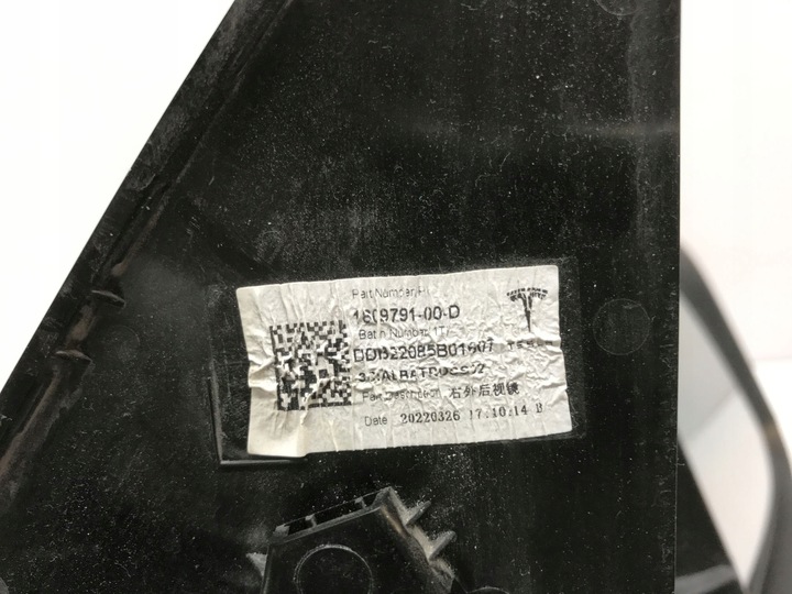 фото №12, Tesla y дзеркало праві зовнішні 13 pin 1609791-00-d оригінал