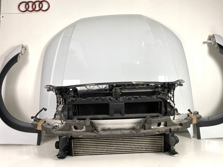 фото №11, Audi a4 b9 allroad бампер капот pas лампи matrix перед комплект білий ls9r