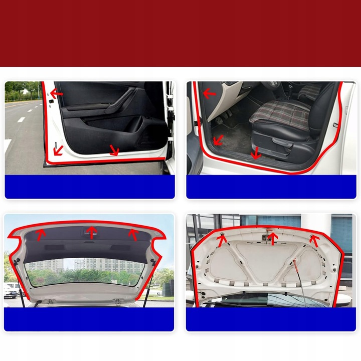 фото №13, Защита краю дверь автомобиля, универсальный резиновая планка уплотнительная