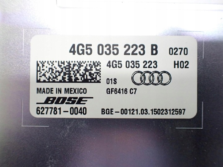 фото №16, Набор динамиков bose заводской оригинал 4g5035223b audi a6 c7 4g 15r