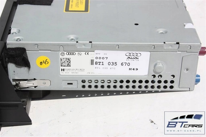 фото №9, Audi a4 a5 q5 набір mmi 3g монітор + зчитувач панель 8t0919609f 8t1035670 4f