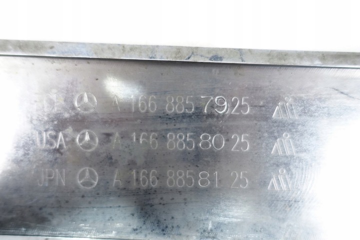 фото №14, Хром спойлер бампера перед mercedes ml w166