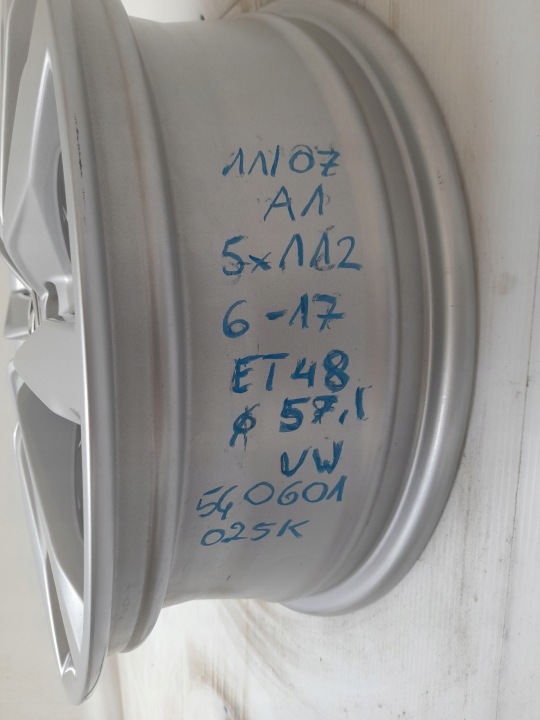 фото №16, Диски алюмінієві volkswagen oem номер 5g0601025k 6.0" x 17" 5x112 et48