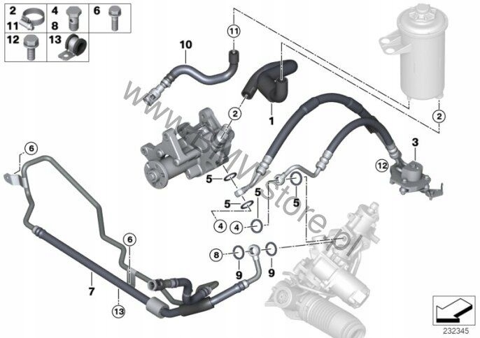фото №8, Bmw x5 e70 x6 e71 3.5 d m57n2 шланг powrotnyy радиатор сбор усилителя