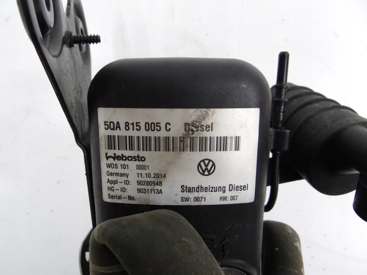 фото №7, Vw вебасто 3q0963513 5qa815005c 5q0815005c