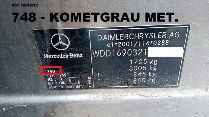 фото №8, Капот кришка двигуна 748 mercedes w169 a170 04-08