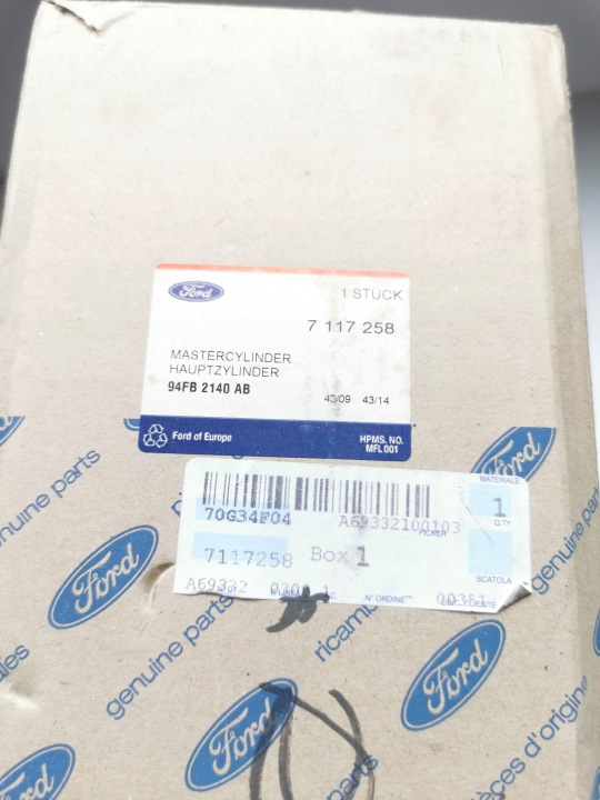 фото №9, Главный тормозной цилиндр ford fiesta iii oem номер 7117258