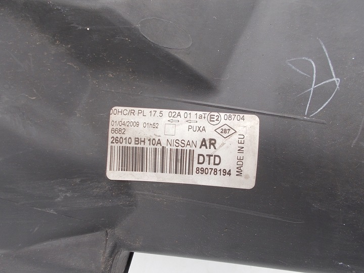 фото №13, Фара лампа nissan note e11 рестайлінг 2szt європа