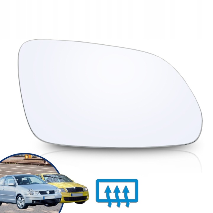 фото №14, Вкладка дзеркало скло праве з підігрівом do vw polo 9n3 i skody octavia ii