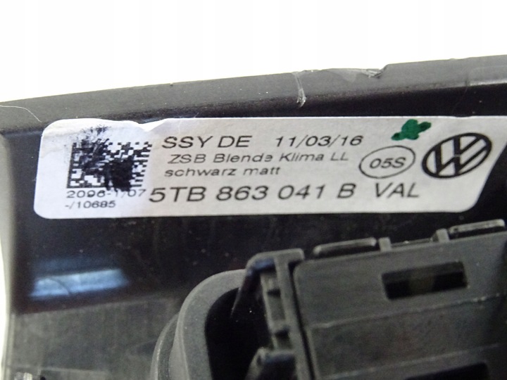 фото №8, Vw touran iii 5t рамка панель климат 5tb863041b