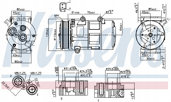 фото №9, Компресор кондиціонера nissens 89326 ford