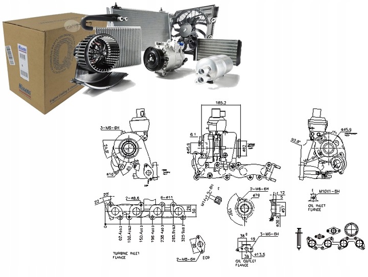 фото №1, Турбонагнетатель audi a3 skoda yeti vw eos golf plus v golf v golf vi