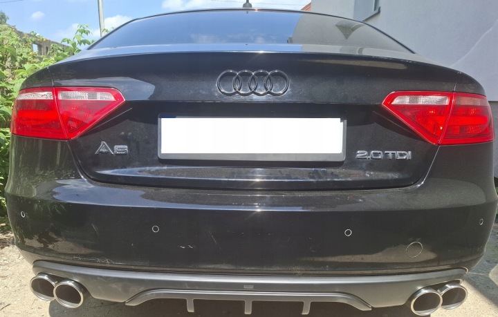 фото №5, Глушник прямоток вихлоп duplex audi a5 a4 b8 s4 s5 2,0tdi 1,8 2,0tfsi 4x90mm