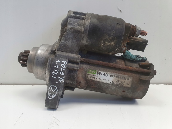 фото №1, Стартер vw golf v 1.4 16v стартер valeo 02t911023s