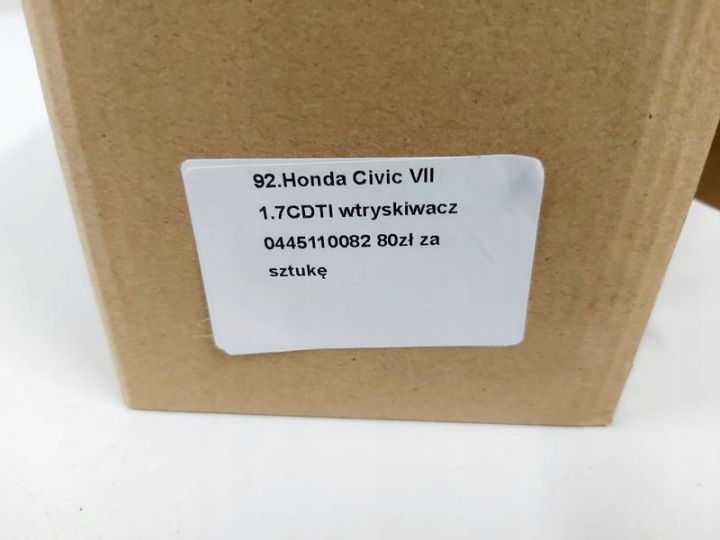 фото №7, Honda civic 7 vii 1.7 cdti инжектор форсунка топлива 0445110082
