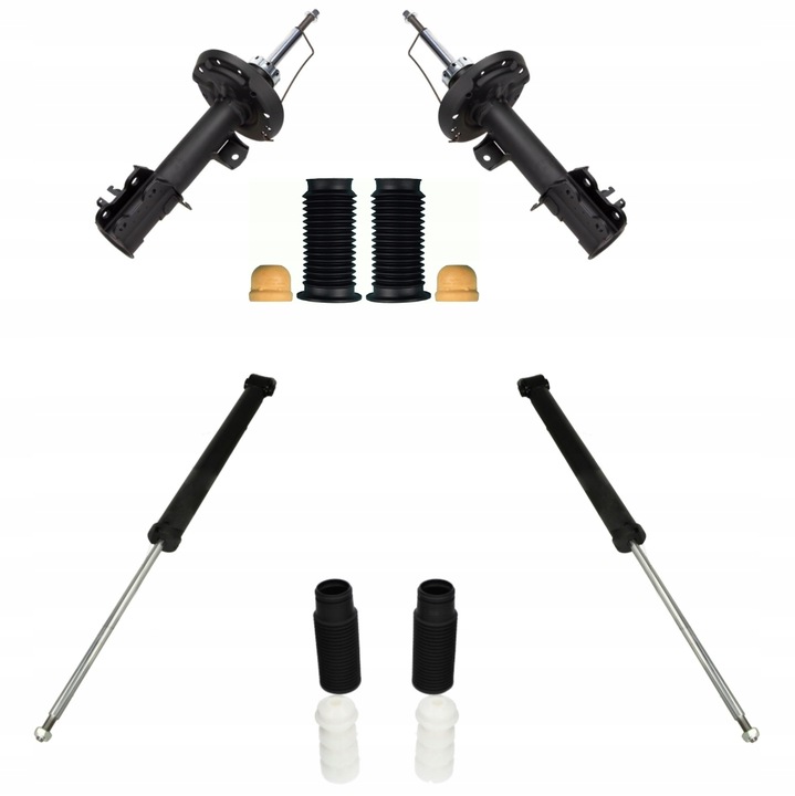 фото №1, Амортизатори + захисні накладки відбійники перед + зад opel corsa d 2006-