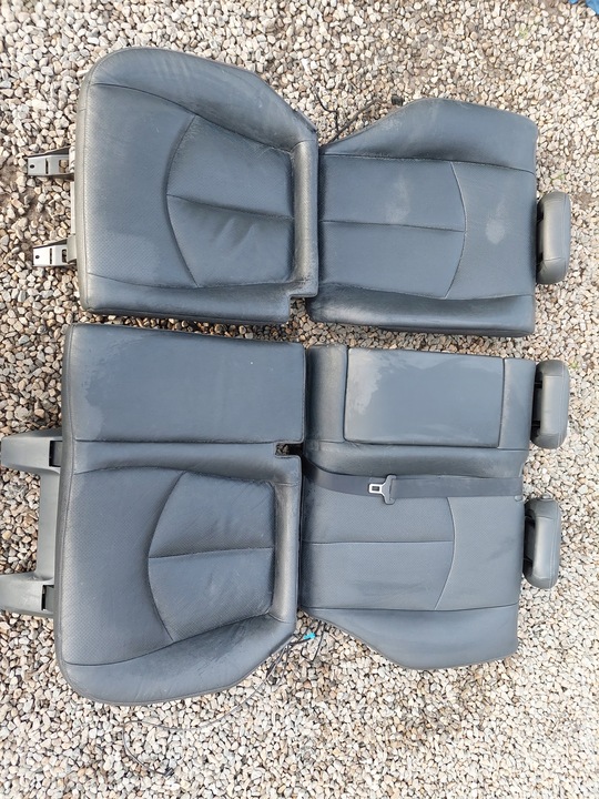 фото №5, Сидіння диван обшивки mercedes w211 універсал чорні