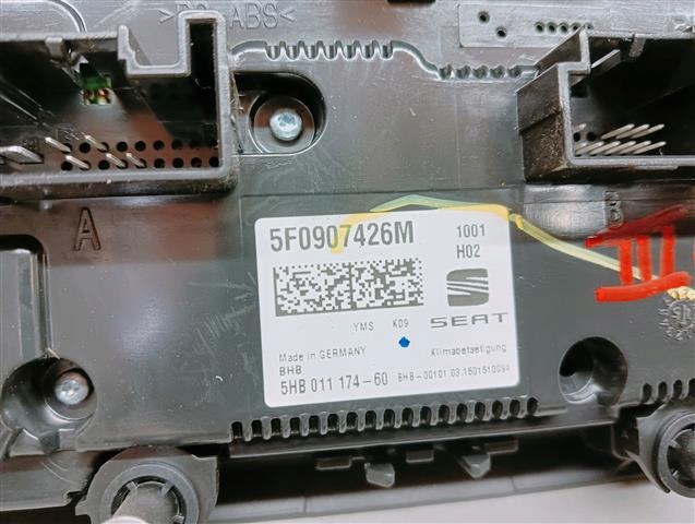 фото №5, Seat leon iii 5f панель климат-контроля 5f0907426m