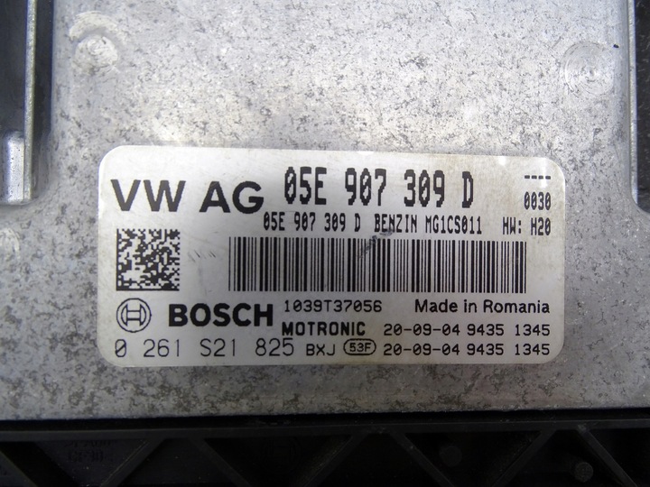 фото №10, Блок управления компьютер двигателя 05e907309d skoda octavia iv vw golf viii 1.5 tsi