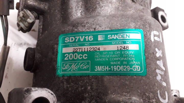 фото №6, C-max mk1 компресор кондиціонера 3m5h-19d629-gd