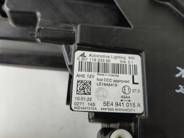 фото №9, Фара ліва фара skoda octavia iv 4 5e3 20- повний led