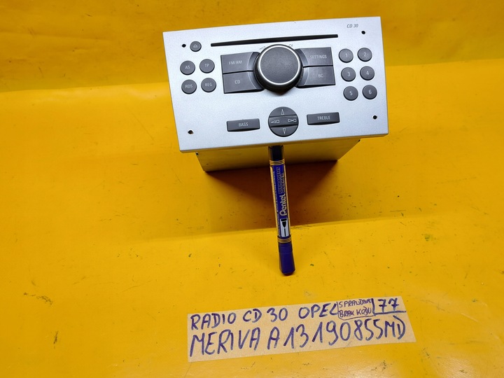 фото №9, Радіо cd 30 opel meriva a 03-08r 13190855 md .