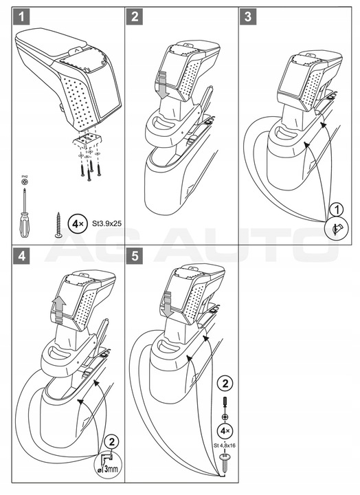 фото №7, Підлокітник з адаптер do nissan note, 2013-2019, arm2-black