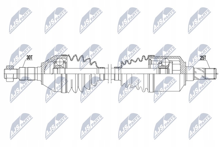 фото №2, Npw-pl-042 nty полуось приводная opel astra h 1.9cdti