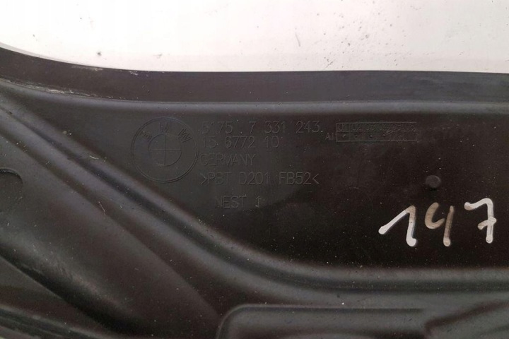фото №7, Пластик дворник передних bmw 3 f30, f80 51757331243 2.0l дизель 2013