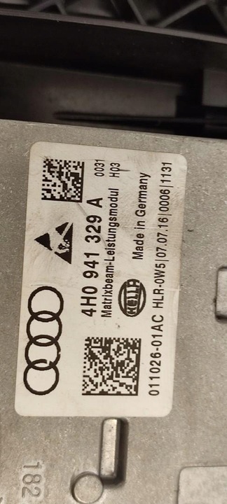 фото №12, Audi a8 d4 лампа правый перед matrix 2016 4h0941036a 4h0941329a 7pp941472k
