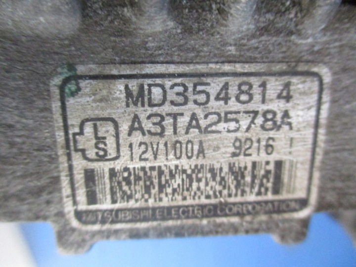 фото №11, Mitsubishi galant vii 2.0tdt генератор 100a a3ta2578a протестований