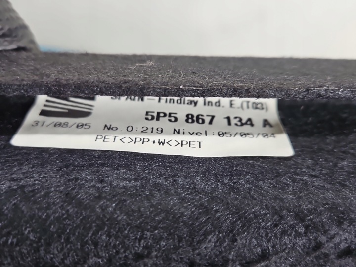 фото №7, Полка багажника зад багажника seat toledo iii 5p5867769f