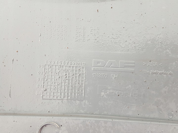 фото №3, Панель кріплення фар захист корпус лампи фара правий daf 65 75 cf