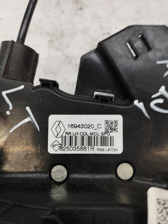 фото №12, Renault megane iv 4 замок дверь левый зад + крепление ручка 825035881r