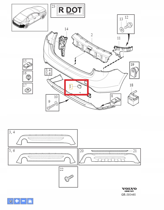 фото №1, Заглушка фаркоп буксирувальний бампера зад volvo s60 2011- оригінальний номер 39802591