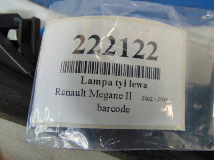 фото №12, Renault megane ii универсал лампа задняя левая