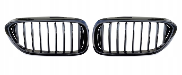 фото №5, Bmw g30 g31 17- решётки радиатора решётка радиатора решётки чёрный блеск