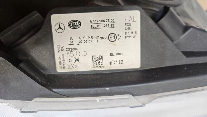 фото №9, Фара права перед передня mercedes vito w447 a4479067800