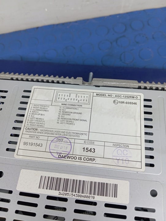 фото №8, Chevrolet spark m300 магнітола заводські 95191543