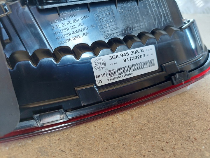 фото №6, Vw arteon лампа led правая w крышка багажника новая