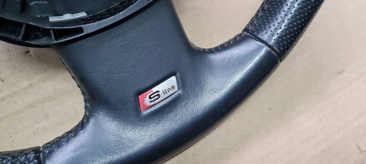 фото №6, A6 c6 рестайлінг кермо шкіра шкіряний sline 3спицева пелюстки 4f0419091dp a4