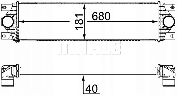 фото №1, Радіатор повітря інтеркулер mahle ci 20 000s