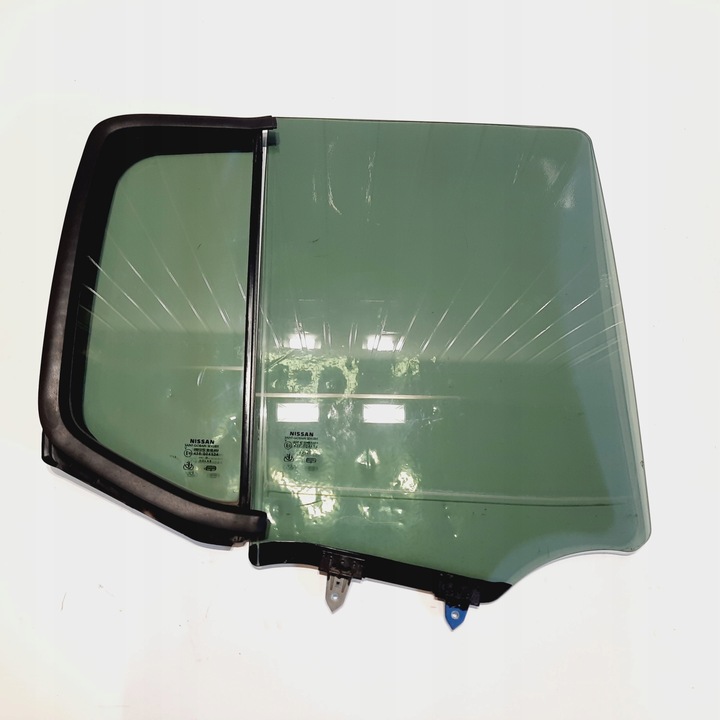 фото №1, Nissan navara d40 стекло боковая дверь задняя зад чёрная