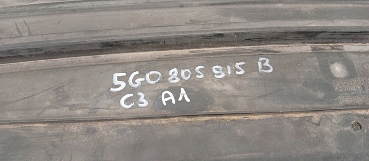 фото №6, Vw golf vii 7 gti спойлер плита накладка бампера передняя перед 5g0805915b