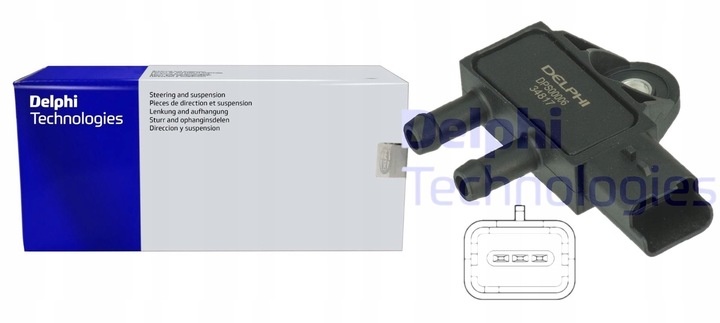 фото №1, Delphi dps00006 датчик, тиск вихлопних газів