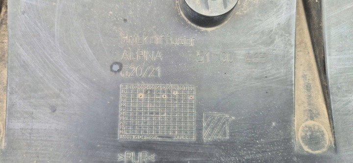 фото №7, Bmw 3 g20 g21 alpina накладка спойлер дифузор бампера зад org