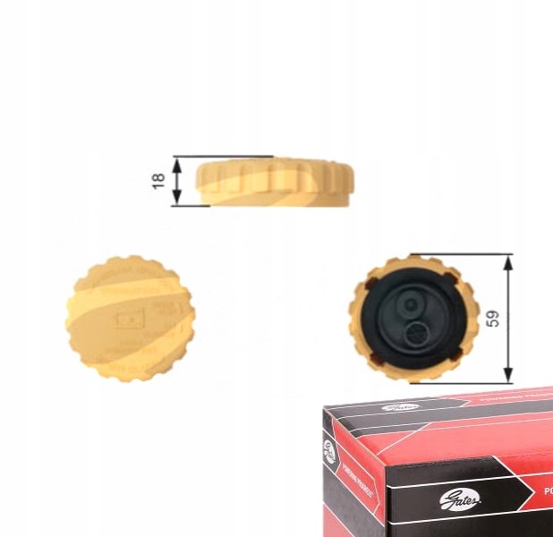 фото №1, Крышка радиатор gates do daewoo lanos 1.3 1.5 1.6