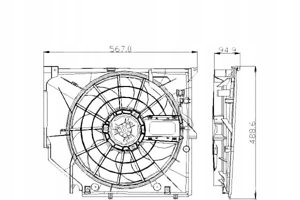фото №2, Wentulator радіатор tyc 17111437713 64546905076 6