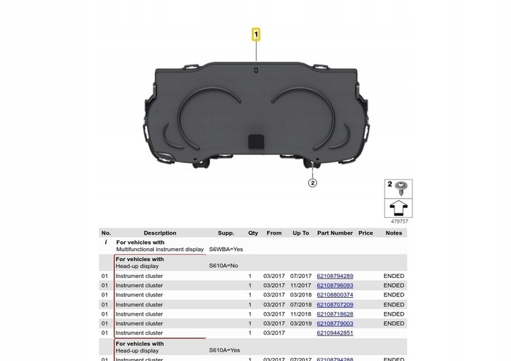 фото №7, Bmw instrument кластер оригинал 62109442850 3' f30 lci
