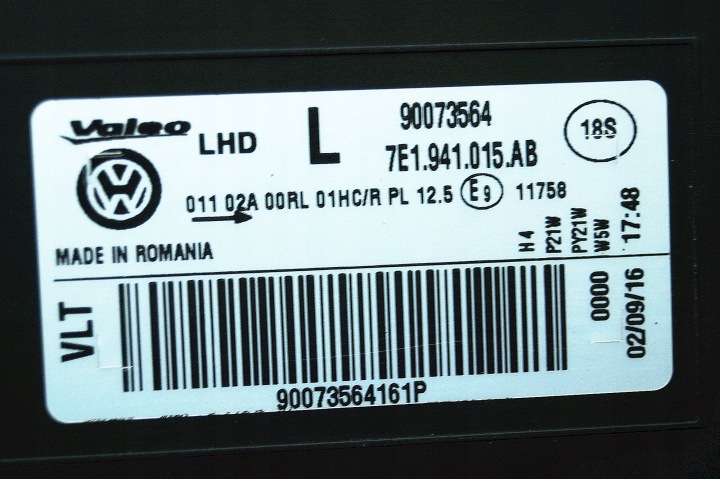 фото №8, Фара левые перед vw transporter multivan t6 7e1 eu